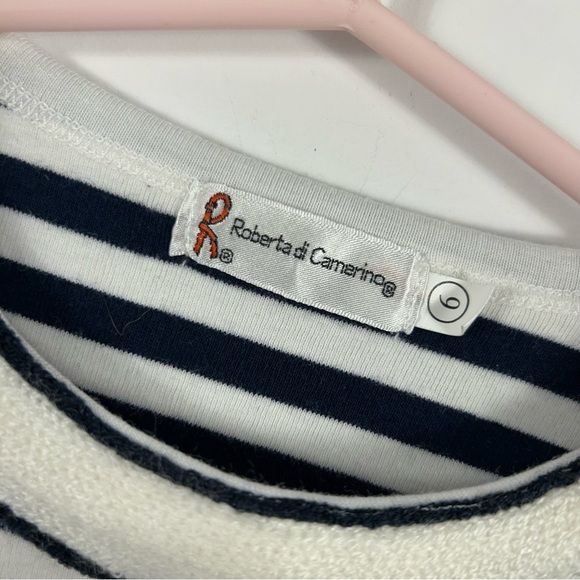 Roberta di Camerinoe Striped Kids Shirt with Bow Accent 6 - Picture 5 of 13